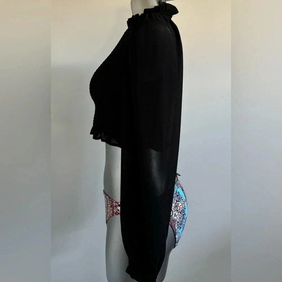 ✅Crop Stretchy Ruffled  Top - Picture 4 of 14